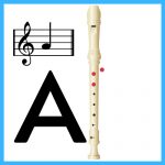 how to play A on a recorder