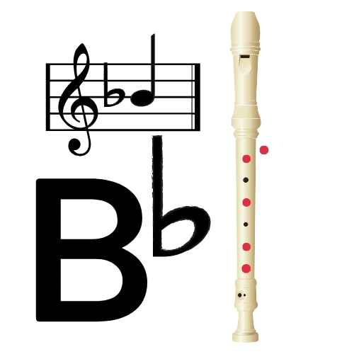 How to play B flat on Recorder