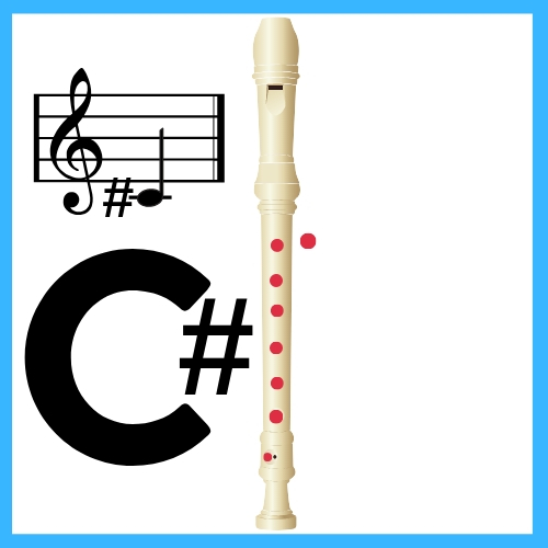 how to play c sharp on recorder