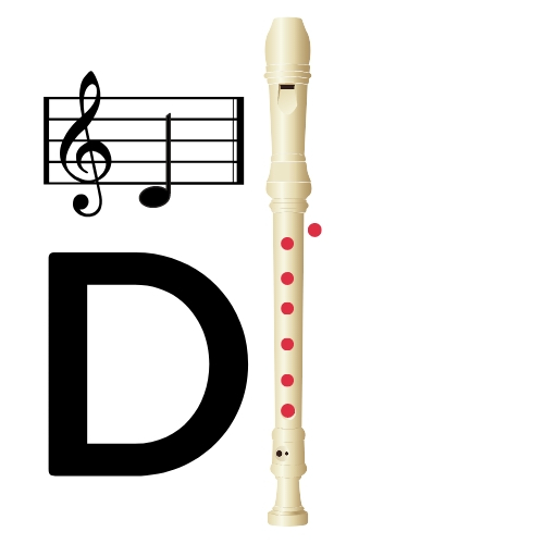low d on recorder