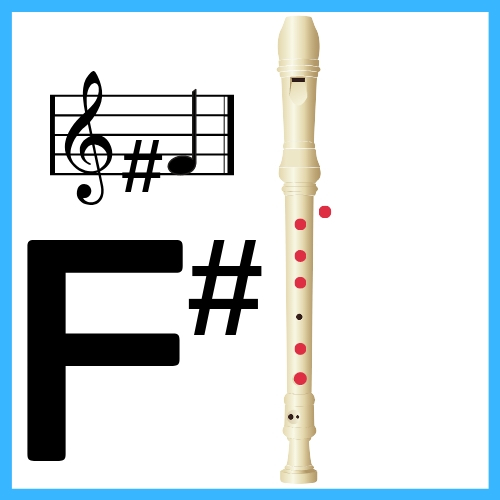 how to play f sharp on recorder