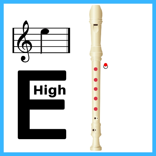 what is high e on the recorder