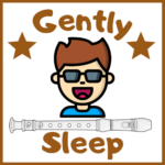 how to play gently sleep on a recorder