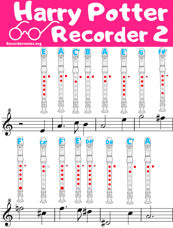 how to play harry potter theme on recorder 2
