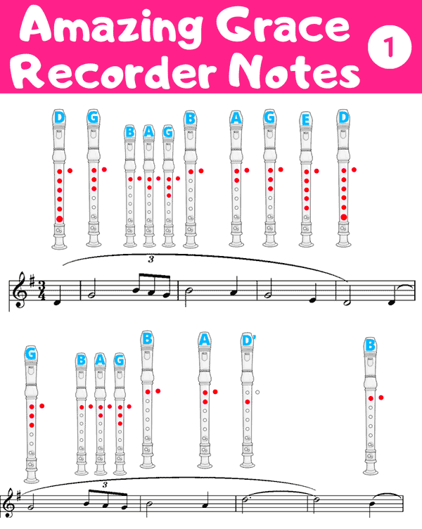 how to play amacing grace on recorder